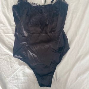 NEW (TAG STILL ON) black lash lace body suit